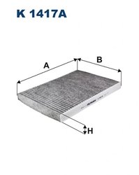 FILTRU AER HABITACLU FILTRON K 1417A - Compatibil cu ALFA ROMEO, MASERATI