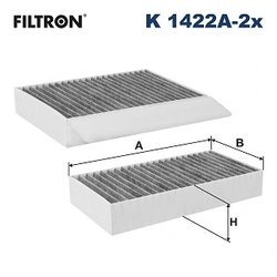 Filtru aer habitaclu Filtron K 1422A-2x