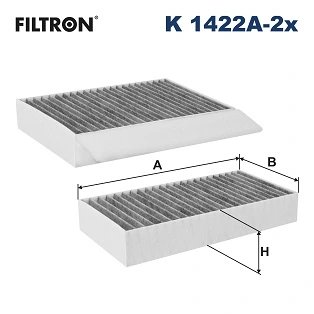 FILTRU AER HABITACLU FILTRON K 1422A-2X - Compatibil cu MERCEDES-BENZ