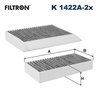 FILTRU AER HABITACLU FILTRON K 1422A-2X - Compatibil cu MERCEDES-BENZ