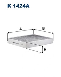 FILTRU AER HABITACLU FILTRON K 1424A - Compatibil cu FORD, FORD USA, VW