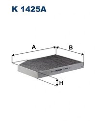 FILTRU AER HABITACLU FILTRON K 1425A - Compatibil cu ALPINA, BMW, TOYOTA
