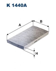 FILTRU AER HABITACLU FILTRON K 1440A - Compatibil cu AUDI, CUPRA, SKODA, VW