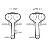 SET DISTRIBUTIE CUREA GATES K015508XS - Compatibil cu FORD
