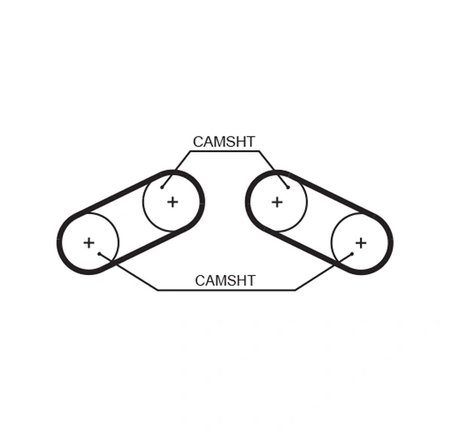Set distributie curea Gates K015527XS