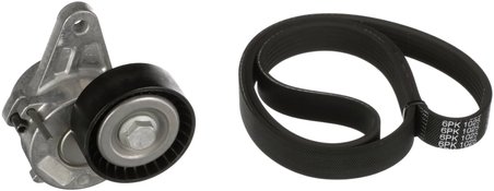 SET CUREA TRANSMISIE CU CANELURI GATES K016PK1025 - Compatibil cu AUDI, SEAT, SKODA, VW