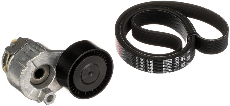 SET CUREA TRANSMISIE CU CANELURI GATES K016PK1198 - Compatibil cu DACIA, NISSAN, RENAULT