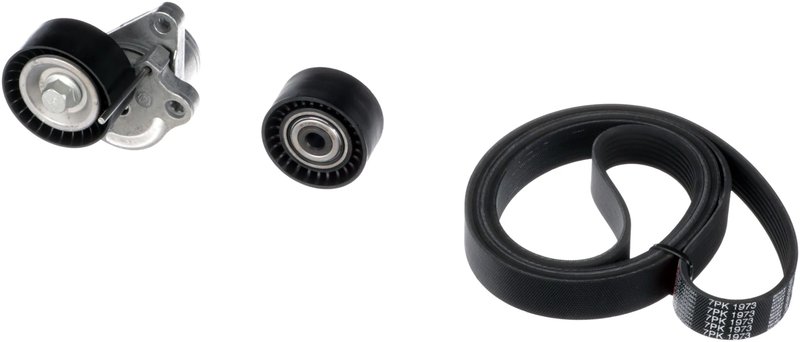 SET CUREA TRANSMISIE CU CANELURI GATES K017PK1973 - Compatibil cu NISSAN, OPEL, RENAULT, VAUXHALL