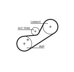 SET DISTRIBUTIE CUREA GATES K025547XS - Compatibil cu LAND ROVER, MG, ROVER