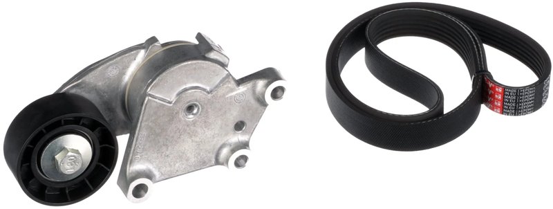 Set curea transmisie cu caneluri Gates K026PK975