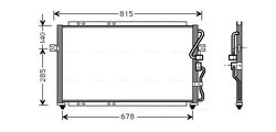 RADIATOR CLIMATIZARE AVA QUALITY COOLING KA5014 - Compatibil cu KIA