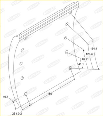 Set garnituri de frictiune frana tambur Beral KBL19192.1-154