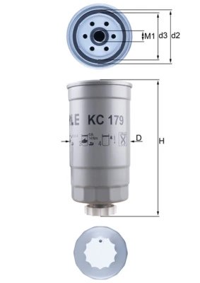 FILTRU COMBUSTIBIL KNECHT KC 179 - Compatibil cu FIAT, KIA