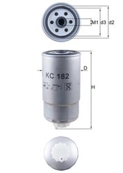 FILTRU COMBUSTIBIL KNECHT KC 182 - Compatibil cu GREAT WALL, IVECO, JEEP, NEW HOLLAND