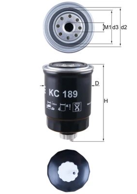 Filtru combustibil MAHLE KC 189