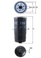 FILTRU COMBUSTIBIL KNECHT KC 199 - Compatibil cu HYUNDAI