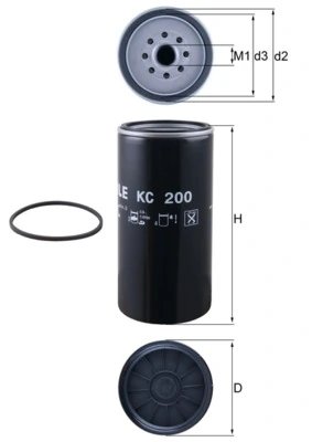 Filtru combustibil MAHLE KC 200