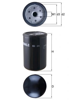 Filtru combustibil MAHLE KC 24