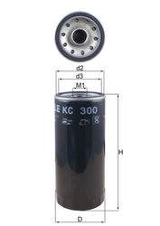 Filtru combustibil MAHLE KC 300
