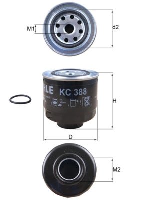 FILTRU COMBUSTIBIL KNECHT KC 388D - Compatibil cu MITSUBISHI