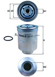 Filtru combustibil MAHLE KC 510D