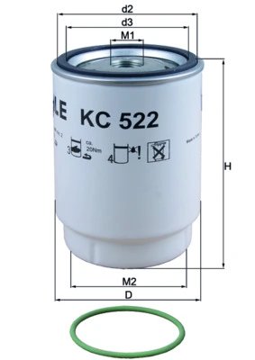 Filtru combustibil KNECHT KC 522D