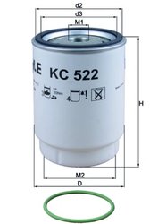 Filtru combustibil MAHLE KC 522D