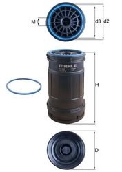 FILTRU COMBUSTIBIL KNECHT KC 699D - Compatibil cu MASSEY FERGUSON, MERCEDES-BENZ, RENAULT TRUCKS, SCANIA, SETRA
