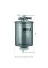 FILTRU COMBUSTIBIL KNECHT KL 103 - Compatibil cu SEAT, VW