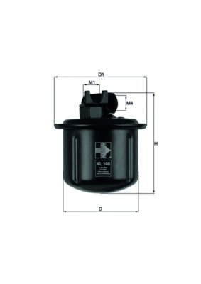 FILTRU COMBUSTIBIL KNECHT KL 108 - Compatibil cu HONDA, ROVER