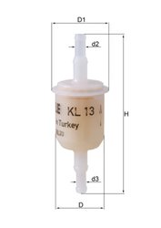 FILTRU COMBUSTIBIL MAHLE KL 13 OF - Compatibil cu ABARTH, ALFA ROMEO, ARO, AUSTIN, AUTOBIANCHI, BMW, CITROEN, DACIA, FIAT, FORD,