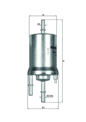 FILTRU COMBUSTIBIL MAHLE KL 156/1 - Compatibil cu SEAT, SKODA, VW, VW (SVW)
