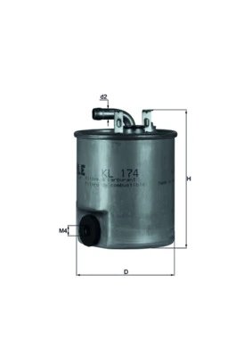 FILTRU COMBUSTIBIL KNECHT KL 174 - Compatibil cu MERCEDES-BENZ