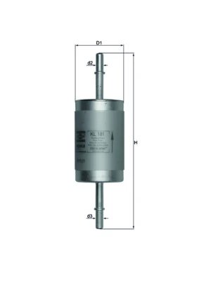 FILTRU COMBUSTIBIL MAHLE KL 181 - Compatibil cu FORD, FORD USA, JAGUAR, LINCOLN