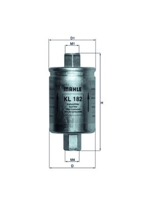 Filtru combustibil MAHLE KL 182