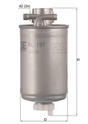 FILTRU COMBUSTIBIL KNECHT KL 197 - Compatibil cu AUDI