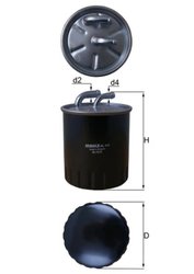 Filtru combustibil MAHLE KL 313