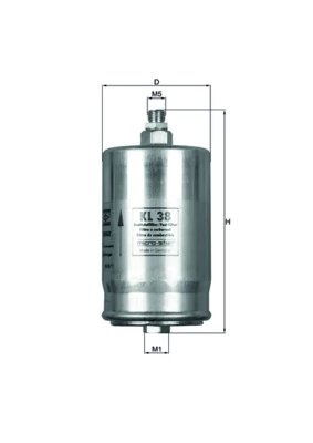 FILTRU COMBUSTIBIL KNECHT KL 38 - Compatibil cu ISDERA, MERCEDES-BENZ, PUCH