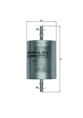 Filtru combustibil MAHLE KL 409