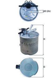 FILTRU COMBUSTIBIL KNECHT KL 440/37 - Compatibil cu NISSAN