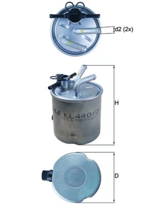 Filtru combustibil KNECHT KL 440/37
