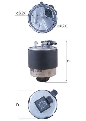 FILTRU COMBUSTIBIL KNECHT KL 440/44 - Compatibil cu NISSAN
