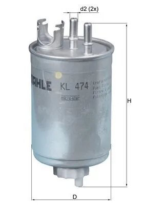 FILTRU COMBUSTIBIL KNECHT KL 474 - Compatibil cu FIAT