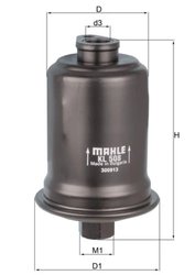 Filtru combustibil MAHLE KL 508