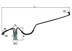 FILTRU COMBUSTIBIL KNECHT KL 553 - Compatibil cu CHRYSLER