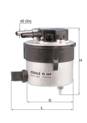 FILTRU COMBUSTIBIL KNECHT KL 569 - Compatibil cu FORD, MAZDA, VOLVO