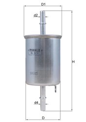 FILTRU COMBUSTIBIL KNECHT KL 573 - Compatibil cu CHEVROLET, CHEVROLET (SGM), DAEWOO, FSO, ZAZ