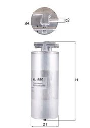 FILTRU COMBUSTIBIL KNECHT KL 659 - Compatibil cu AUDI