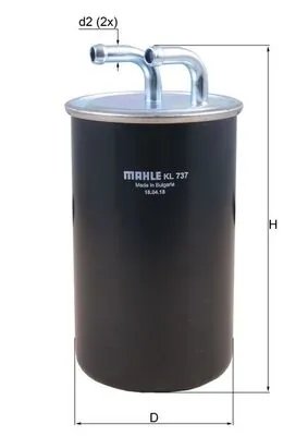 FILTRU COMBUSTIBIL MAHLE KL 737 - Compatibil cu MITSUBISHI