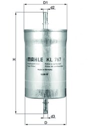 FILTRU COMBUSTIBIL KNECHT KL 767 - Compatibil cu SEAT